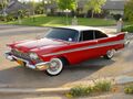 1958 jылдыҥ Plymouth Fury деп кööлиги. «Плавников стильге» кирген, автодизайны 50-чи jылдардыҥ.