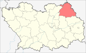 Никольский район на карте