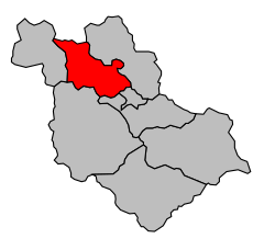 Кантон на карте департамента Верхние Альпы