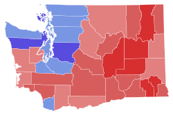2022 United States Senate election in Washington results map by county.svg