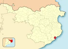 Расположение муниципалитета на карте провинции
