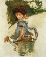 Edouard Manet - Julie Manet sitting on a watering-can.jpg
