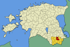 Выру на карте