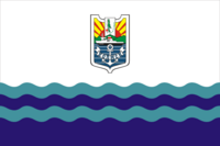 Flag of Kholmsky rayon (Sakhalin oblast) (2000).png