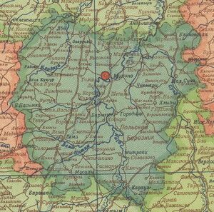 Мухинский район на карте