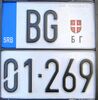 Serbia motorcycle license plate Beo Grad.JPG