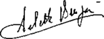 Изображение автографа