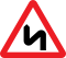 Double bend, first to left