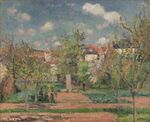 Camille Pissarro - Le Jardin de Maubuisson, Pontoise, soleil - Barnes Foundation (PD 440).jpg