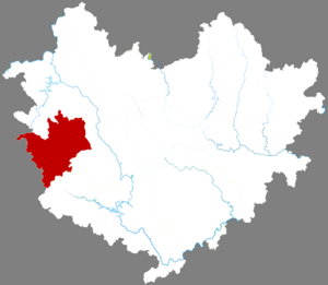 Фэншань на карте