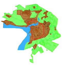 На карте Казани