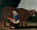 Pirosmani. Woman Milking a Cow.jpg
