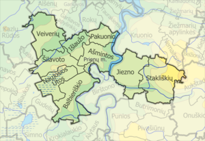 Пренайское районное самоуправление на карте