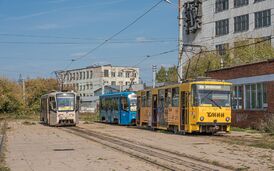 Tula asv2019-09 img01 trams near Moskovsky station.jpg