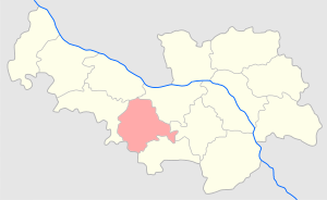 Ловичский уезд на карте