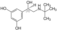 (R)-Terbutalin Structural Formula V1.svg
