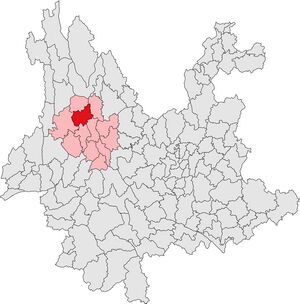 Эръюань на карте