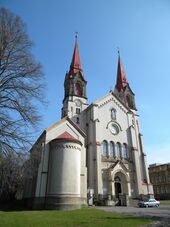 Bazilika Filipov, Na vyhlídce, Jiříkov-Filipov, Děčín, Česká republika - panoramio.jpg