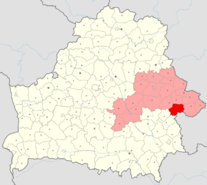 Краснопольский район на карте