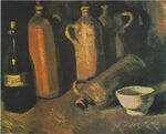 Van Gogh - Stillleben mit vier Krügen, Flasche und weißen Napf.jpeg