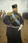 Alexander III with document in arms by V. Serov (1900, GRM).jpg