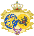 Coat of Arms of Anna, Queen of the Netherlands (Order of Maria Luisa).svg