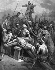 Gustave Dore - Jesus is nailed to the cross.jpg
