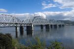 Zheleznodorozhnyjj most, the railway bridge over the Yenisei in Krasnoyarsk, Russia, view from the left bank.jpg