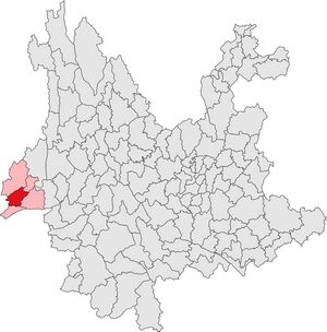 Лунчуань на карте