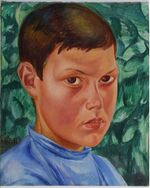 Boy portrait by Petrov-Vodkin (1913, Perm).jpg