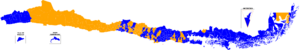 Elección presidencial Chile 2010 por comunas.png