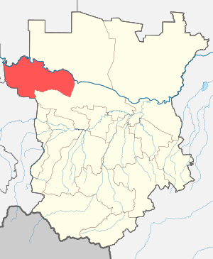 Надтеречный район на карте