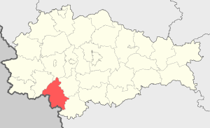 Суджанский район на карте