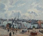 Camille Pissarro - L’Anse des Pilotes, Le Harve, matin, soleil, marée montante - 1509.jpeg
