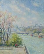 Camille Pissarro - Le Lovre, matin, printemps (PD 1425).jpg