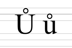 Latin letter U with ring above.svg