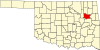 Map of Oklahoma highlighting Wagoner County.svg