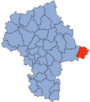Лосицкий повят на карте