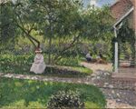 Camille Pissarro - L'Escalier, coin de jardin à Eragny - Ordrupgaard (PD 1184).jpg