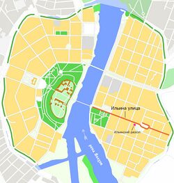 На карте города
