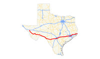 US 90 (TX) map.svg
