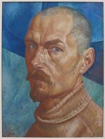 Kuzma petrov-vodkin, autoritratto, 1918.JPG