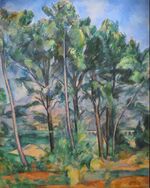 Montagne Sainte-Victoire et viaduc du côté de Valcros, par Paul Cézanne, Yorck.jpg