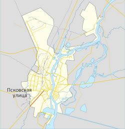 На карте города