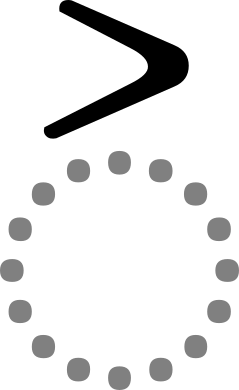 Right arrowhead above.svg