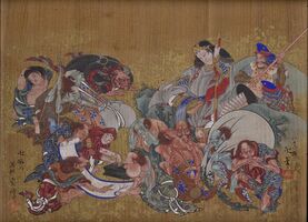 Susanoo Subduing Spirits of Disease (須佐之男命厄神退治之図).jpg