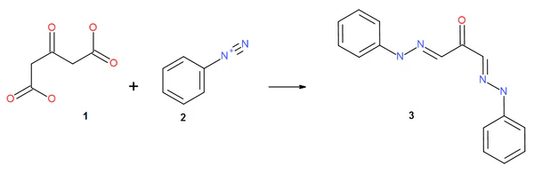 Acetondicarboxylic acid Azo Coupling.png