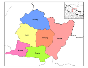 Гандаки на карте