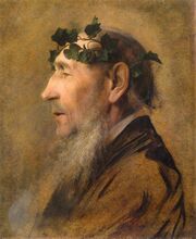 Klimt - Study of an Old Man with Ivy Wreath, 1888-1890.jpg