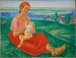 Mother by Petrov-Vodkin (1913, GTG).jpg